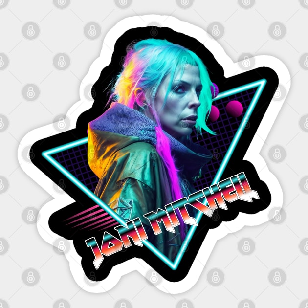 Joni Mitchell Sticker by Olivia alves